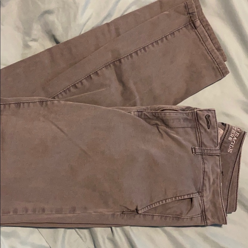 AE grey khaki size 10 long